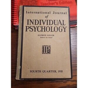 International Journal of Individual Psychology by Alfred Adler 1935 Fourth
